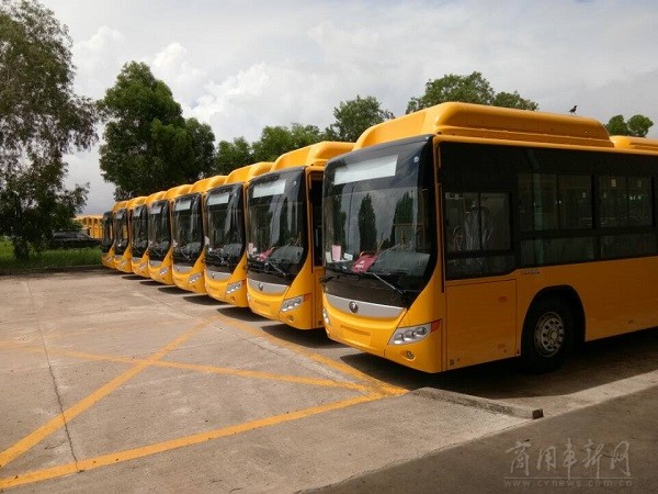 配装玉柴6G260N-40的宇通客车出口缅甸