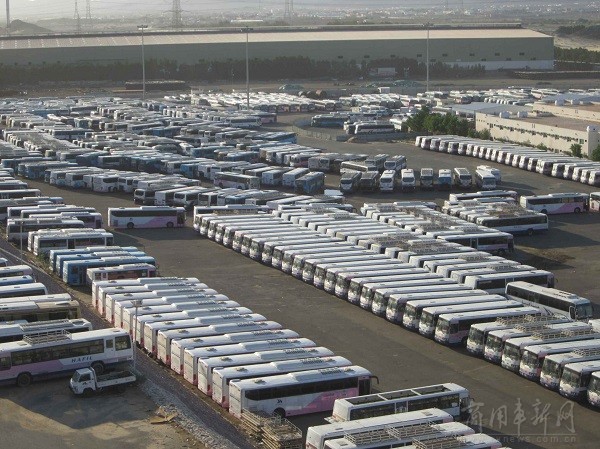 装配玉柴发动机的安凯客车出口沙特