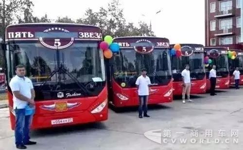 配装玉柴发动机的中国出口客车