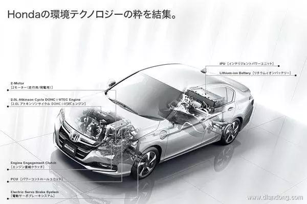 搭载i-MMD技术的本田雅阁混合动力车型，是以电动机运行为主的混动结构