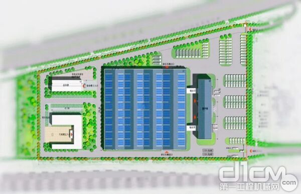 南京江北新区混凝土搅拌站平面图